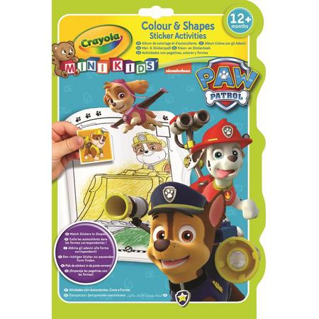Crayola Mini Kids Kleur & stickerboek Paw Patrol