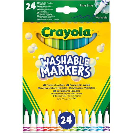 Crayola Viltstiften met dunne punt, 24 stuks