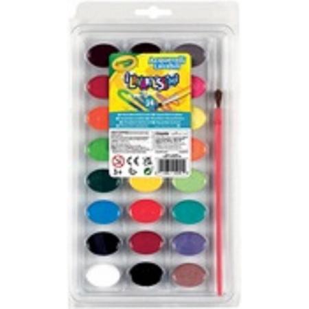 Crayola Waterverf Uitwasbaar 24 Kleuren