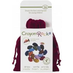 Crayon Rocks 16 Colours in een katoenen zakje