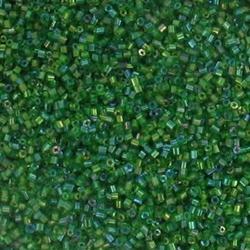 Glaskralen vierkant, 2 mm. regenboog groen, 450 gram
