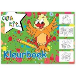 Crea-kit Kleurboek Junior A4 Papier Wit/groen 24 Kleurplaten