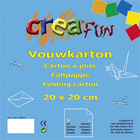 Creafun Vouwkarton 20x20 Cm 50stuks
