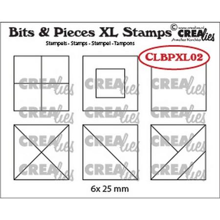 Crealies - Bits & Pieces Xl Stempels Vierkanten