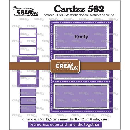 Crealies Cardzz Frame & Inlay Emily Rechthoek