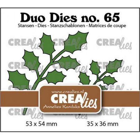Crealies Duo Dies no. 65 Hulst blaadjes 17 CLDD65 53x54mm (08-22)