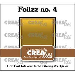 Crealies Foilzz Hot foil intens goud glanzend CLFoilzz04 3x 1,5 mtr