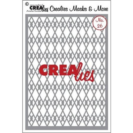 Crealies Masks & More no. 26 ruiten A5 / CLMM26