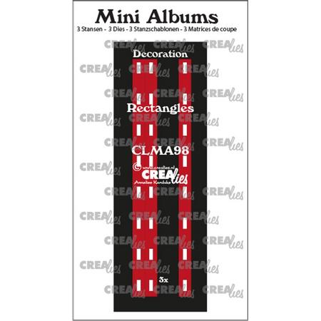 Crealies Mini albums - decoratie - voor mini album Rechthoekje