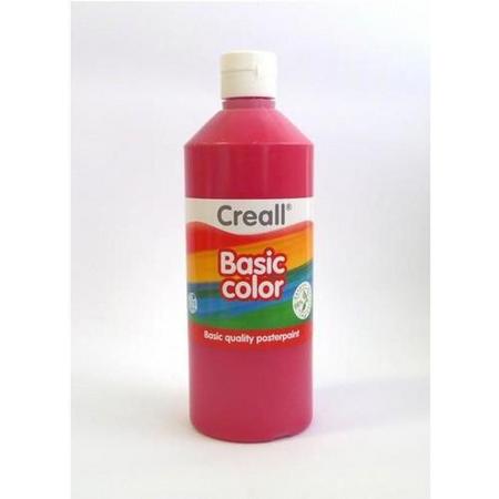 Creall Basic Color plakkaatverf - primair rood 500 Milliliter