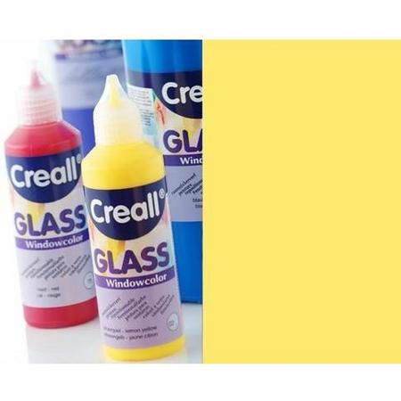 Creall Glass - glasstickerverf citroen geel 1 Fles - 80 Mililiter 20502