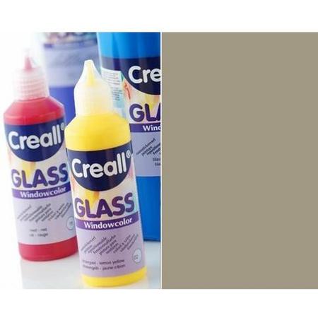 Creall Glass - glasstickerverf grijs 1 Fles - 80 Mililiter 20563