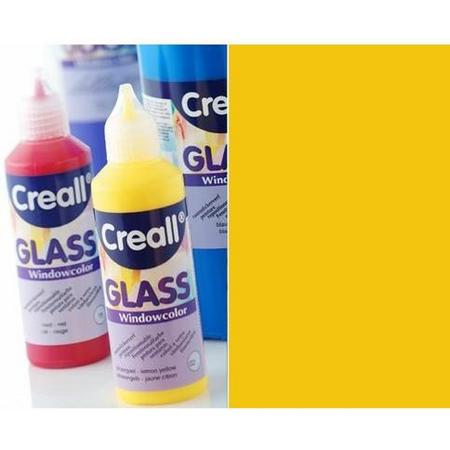 Creall Glass - glasstickerverf neonoranje 1 Fles - 80 Mililiter 20583