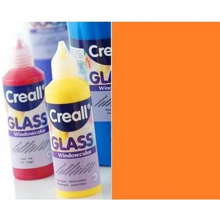 Creall Glass - glasstickerverf oranje rood 1 Fles - 80 Mililiter 20512