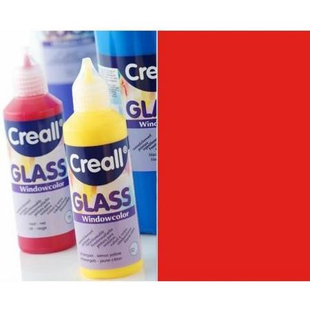 Creall Glass - glasstickerverf rood 1 Fles - 80 Mililiter 20515