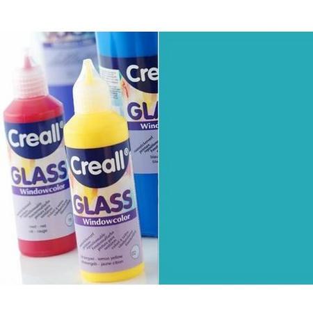 Creall Glass - glasstickerverf turquoise 1 Fles - 80 Mililiter 20533