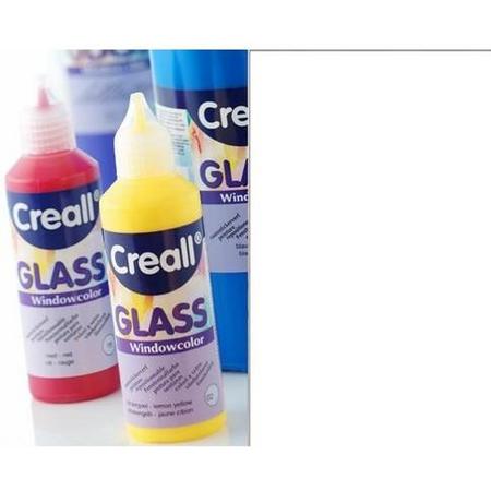 Creall Glass - glasstickerverf wit 1 Fles - 80 Mililiter 20565