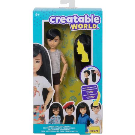 Creatable World Character Starter Kit 2 Black Straight - Genderneutrale Pop