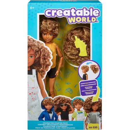 Creatable World Character Starter Kit 4 Honey Brown Curly - Genderneutrale Pop
