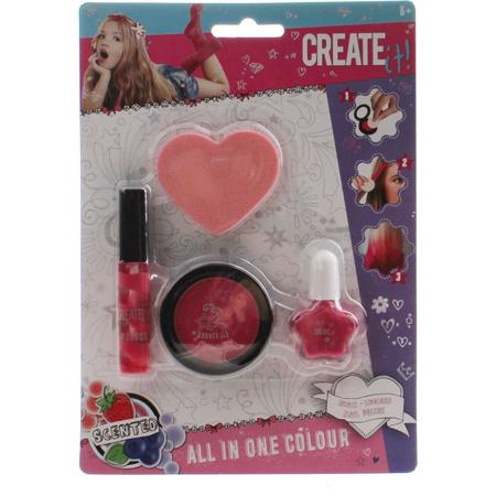 Create It! All In One Make-up Set 4-delig Roze