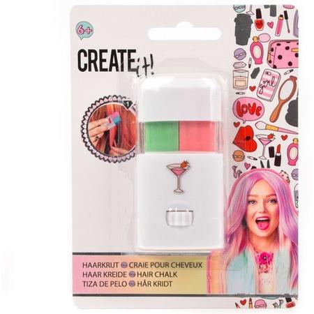 Create It! Haarkrijt Roze-Groen