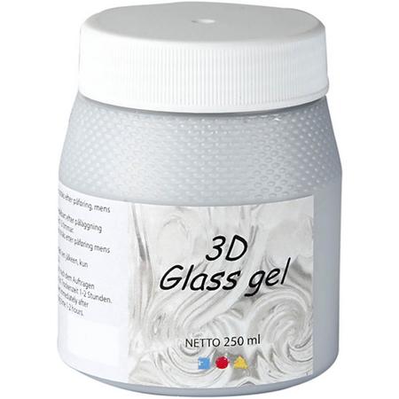 3D Glass Gel, 250 ml, zilver