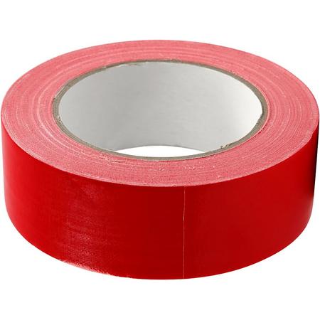 Canvas tape, b: 38 mm, 25 m, rood