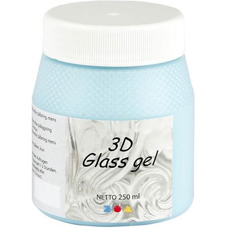 Glass Gel 3D, azuur transparant gl, 250 ml