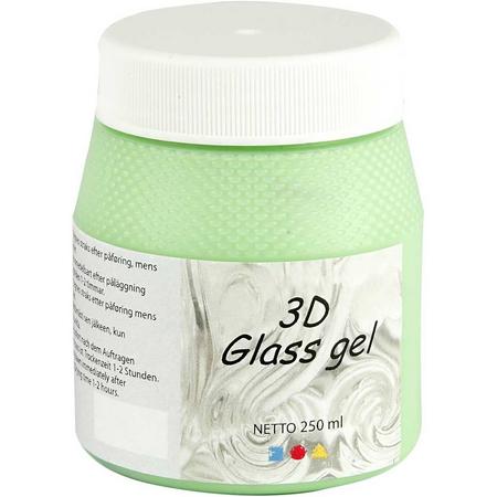 Glass Gel 3D, groen transparant gl, 250 ml
