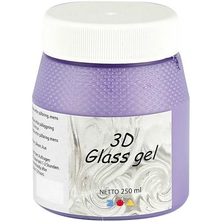 Glass Gel 3D, paars, 250 ml