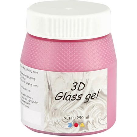 Glass Gel 3D, roze, 250 ml