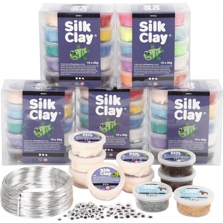 Klassenset voor figuren met Silk Clay®, 1 set