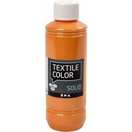 Textil Solid, oranje, dekkend, 250 ml