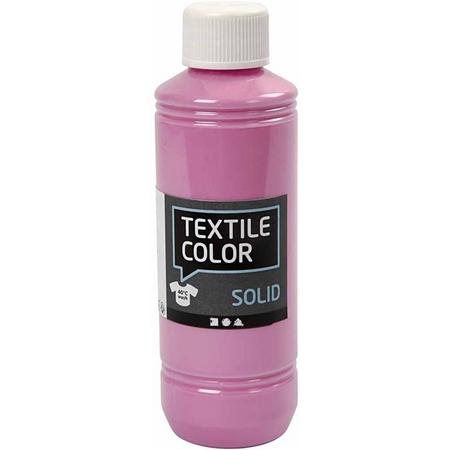 Textil Solid, roze, dekkend, 250 ml