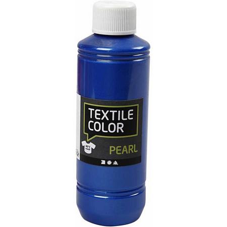 Textile Color, blauw, pearl, 250 ml