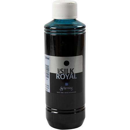 Zijdeverf Royal, blauwgroen, 250 ml