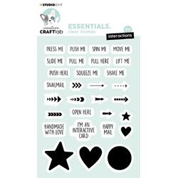 Creative Craftlab Essentials Clear Stempel Text Interacti