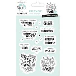 Creative Craftlab Friendz Clear Stempel Unicorns & Glitte