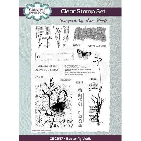 Creative Expressions - Clear stamp Set Butterfly Walk (CEC957)