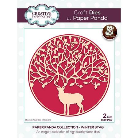 Creative Expressions - Paper Panda Snijmal Winter Stag
