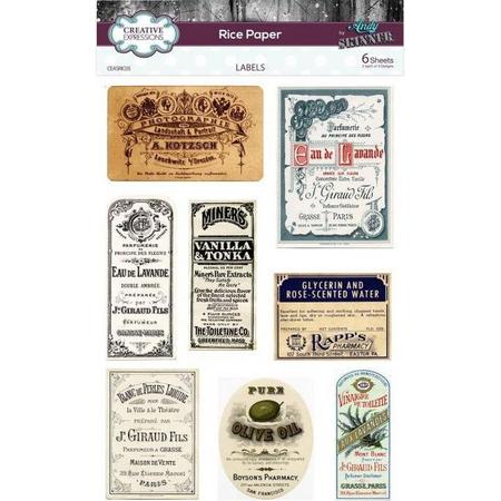 Creative Expressions Rice paper Labels (CEASRIC05)