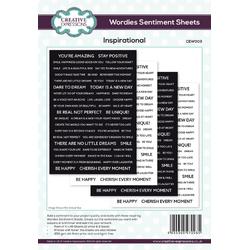 Creative Expressions Wordies Sentiment Sheets 6x8 Inch Inspirational (4pcs) (CEW003)