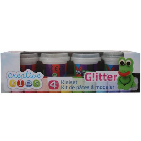 Creative Kids Klei Set Glitter 4-delig 55 Gram