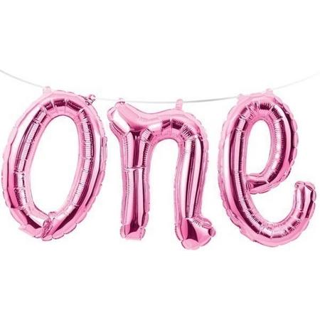 ONE ballon roze