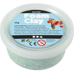 Foam Clay Creotime glitter lichtgroen 35 gram