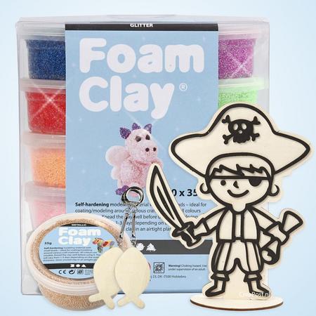Foam Clay Glitter - Knutselpakket Piraat