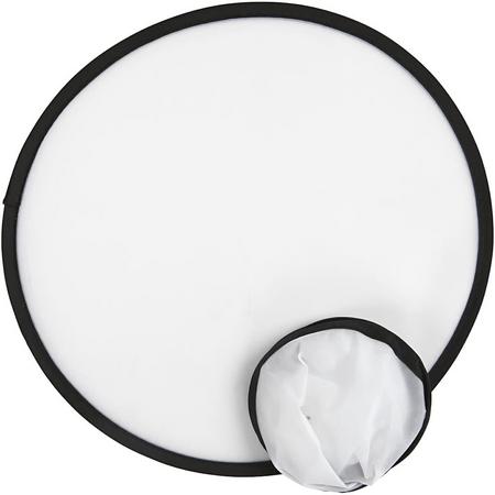 Frisbee, d: 25 cm, wit, 5 stuks