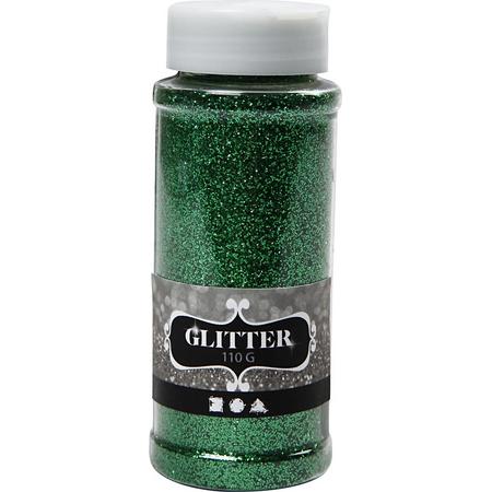 Glitter, groen, 110 gr