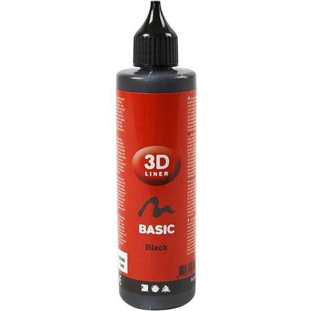 Liner 3D - Verf- 100 ml - Zwart