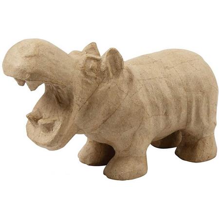 Nijlpaard, h: 18 cm, l: 28 cm, 1 stuk